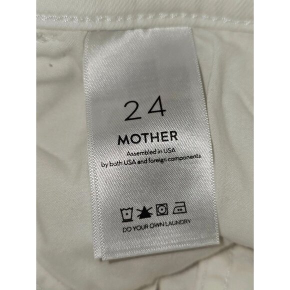 Mother Women's White Denim The Hustler Ankle Fray Jeans Size 24 2606 - Picture 8 of 16